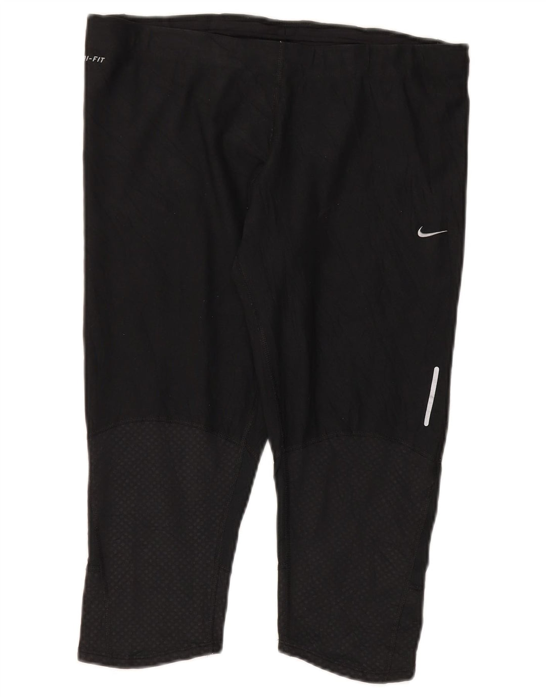 Damskie legginsy Nike Dri Fit Capri UK 18 XL, czarny poliester