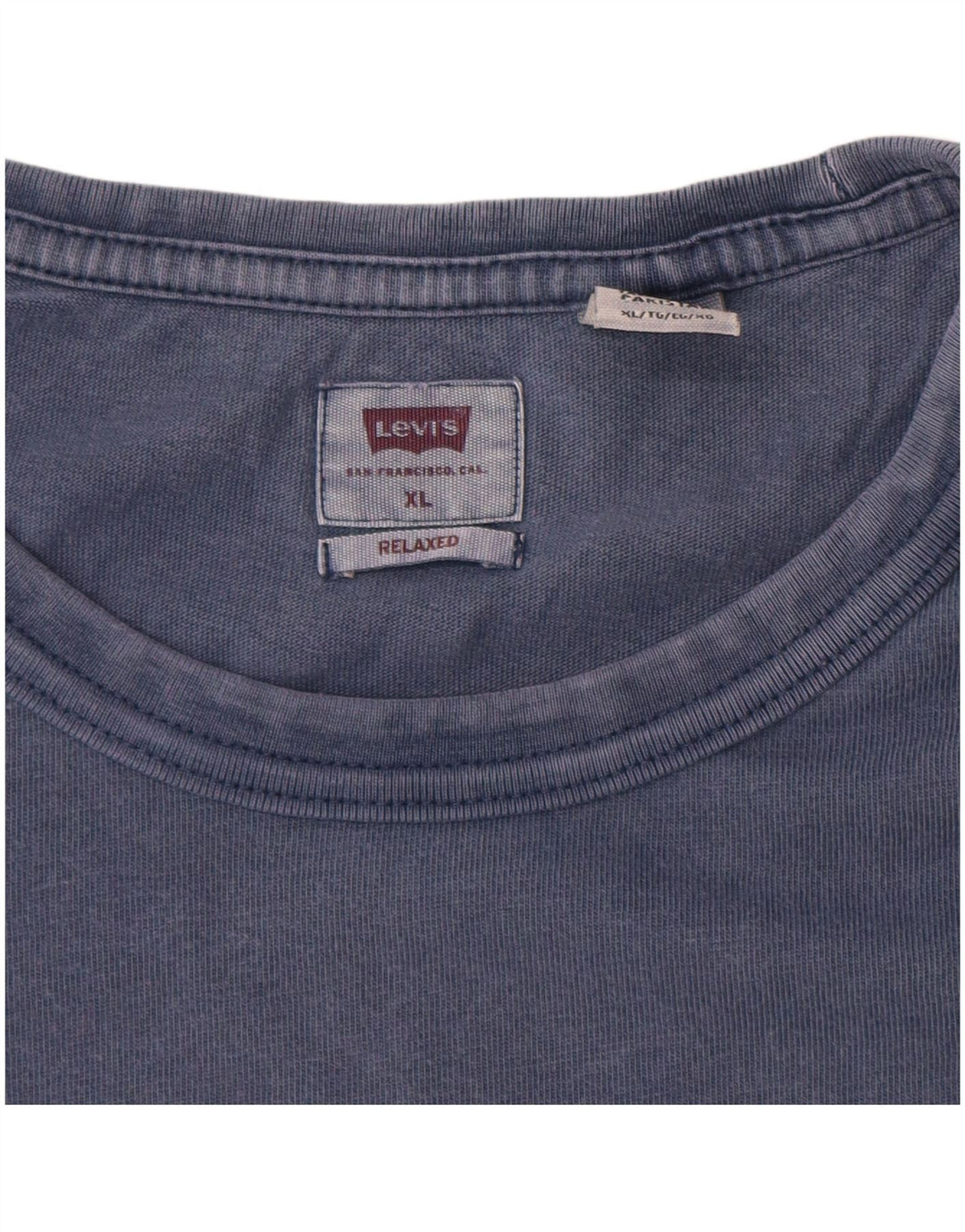 Męski T-shirt o swobodnym kroju LEVI'S, XL, niebieski