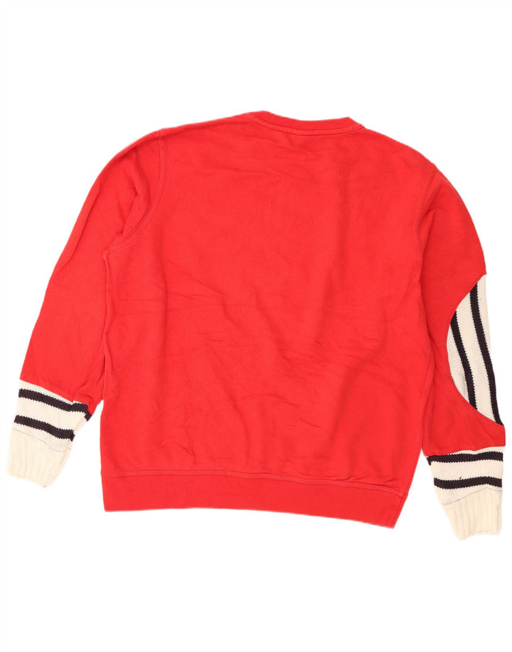 Męska bluza dresowa Nike XL, czerwona, z blokami kolorów, bawełniana