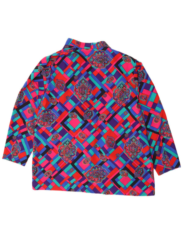 Damski kardigan Linea Longline Top UK 20 2XL wielokolorowy geometryczny