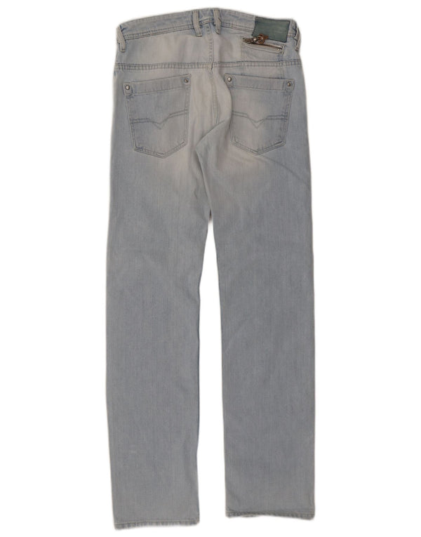 Diesel Męskie Onijo Straight Jeans W30 L32 Niebieskie bawełniane