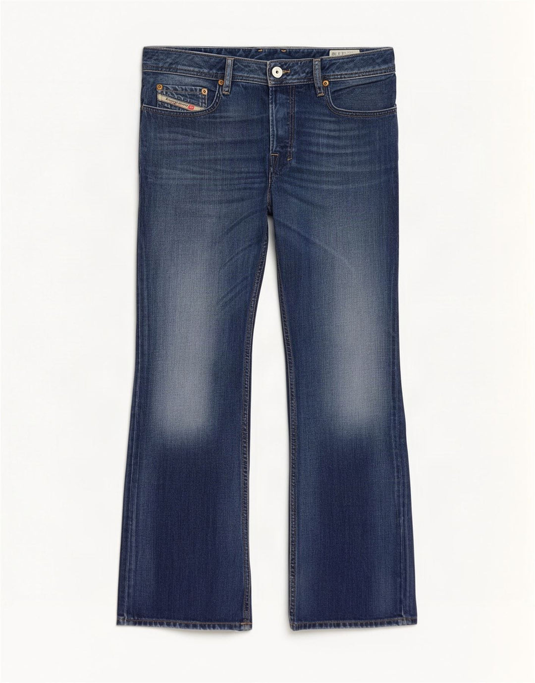Diesel Męskie Zatiny Bootcut Jeansy W32 L30 Niebieskie bawełniane