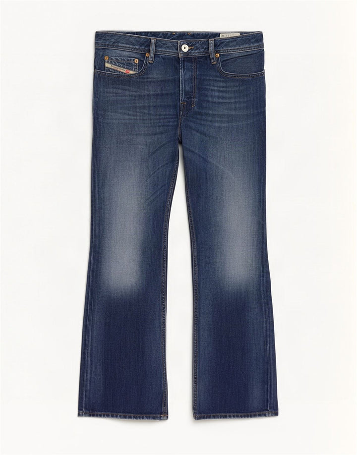 Diesel Męskie Zatiny Bootcut Jeansy W32 L30 Niebieskie bawełniane