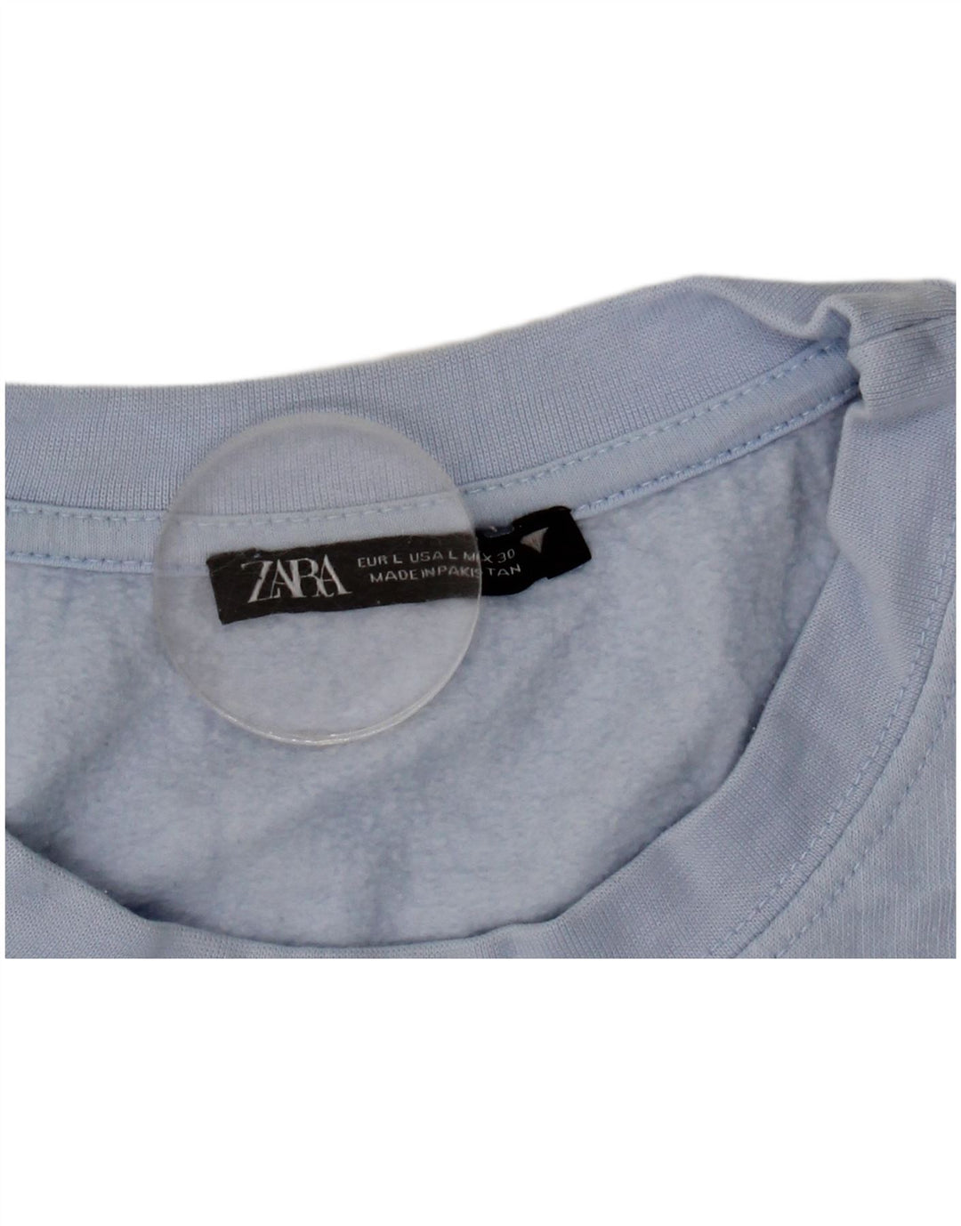 Damski sweter typu Crop Zara UK 16, duży, niebieski poliester