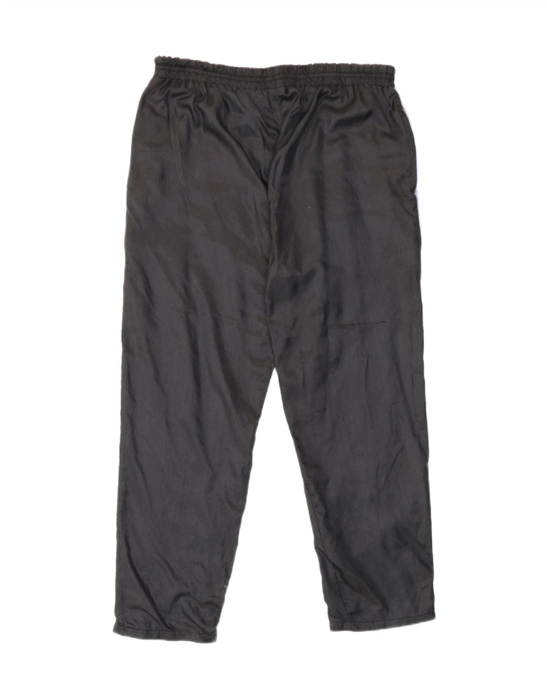 Męskie spodnie dresowe w stylu vintage Joggery, średnia czerń, poliamid z blokami kolorów