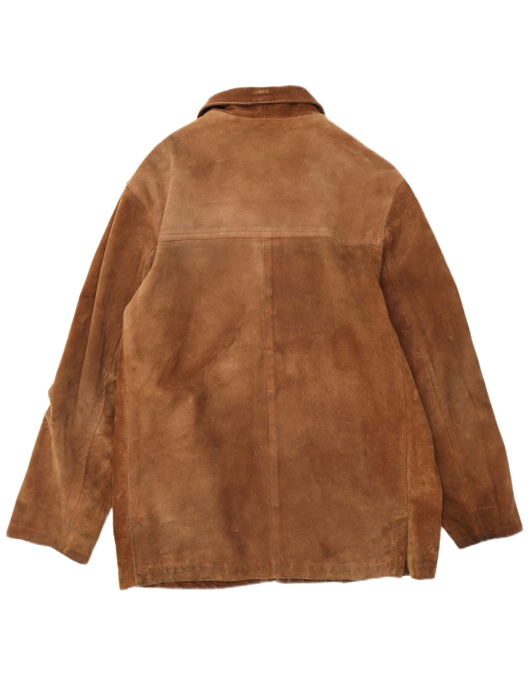 Vintage męska zamszowa kurtka IT 52 XL brązowa skóra