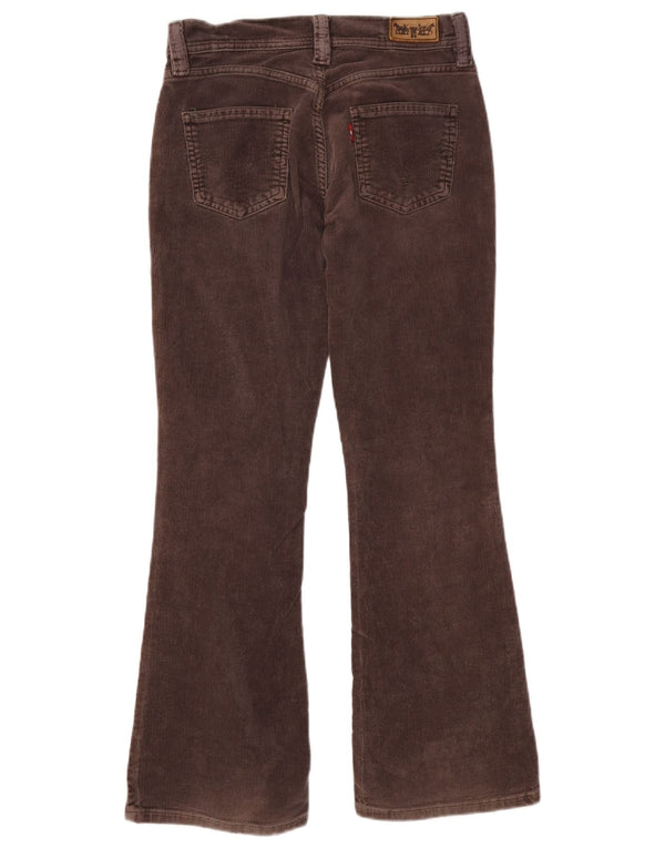 Damskie sztruksowe spodnie Levi's Flare W28 L30 Brązowa bawełna