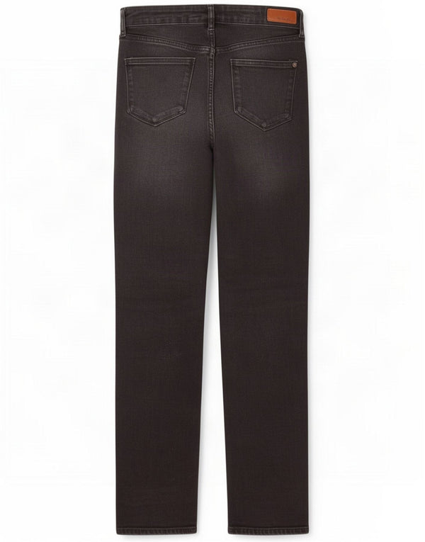 Fat Face Womens Slim Fit Straight Jeans UK 10 Small W28 L30 Black Cotton