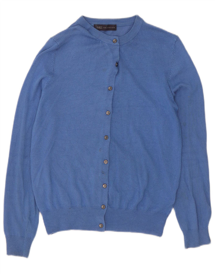 Sweter damski Marks & Spencer UK 12, średni niebieski, wiskoza