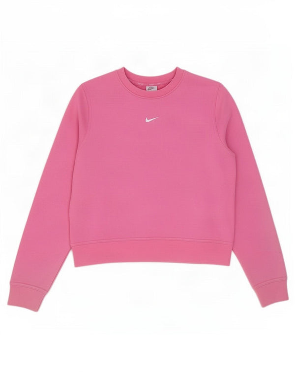Damski sweter oversize Nike Dri Fit UK 10, mały, różowy poliester