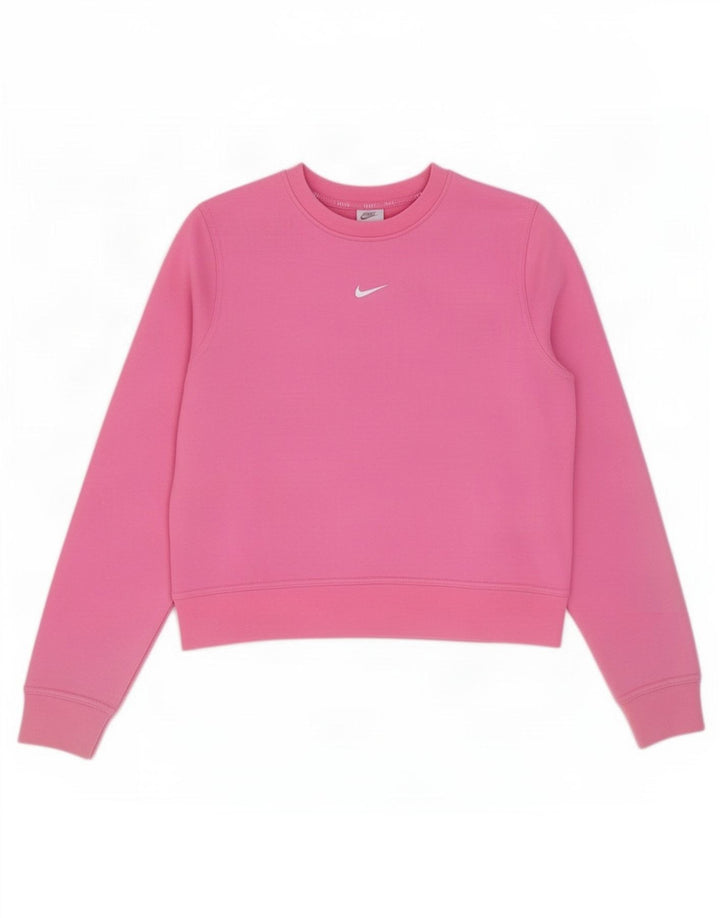 Damski sweter oversize Nike Dri Fit UK 10, mały, różowy poliester