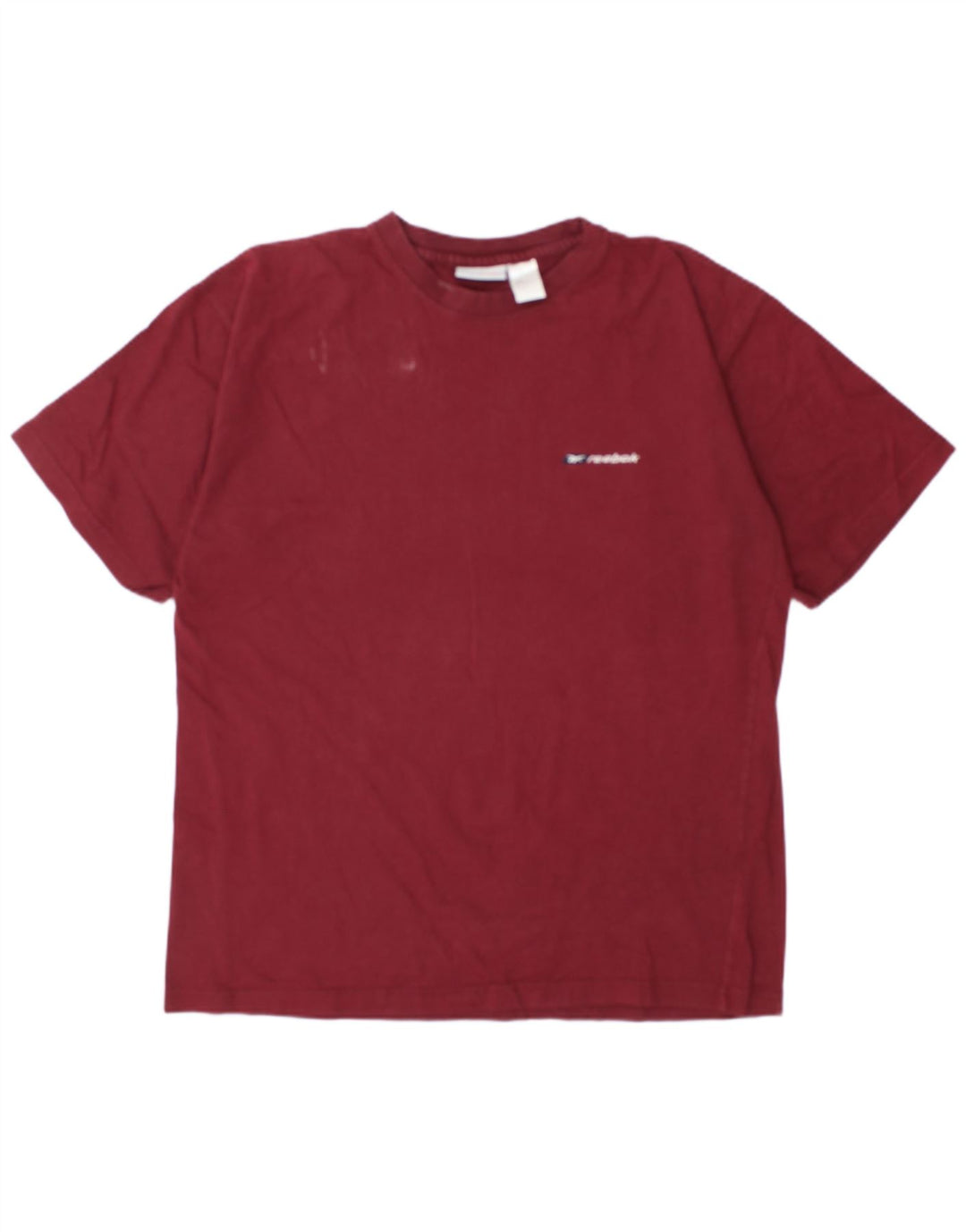 T-shirt męski Reebok, duży, bordowy, bawełniany