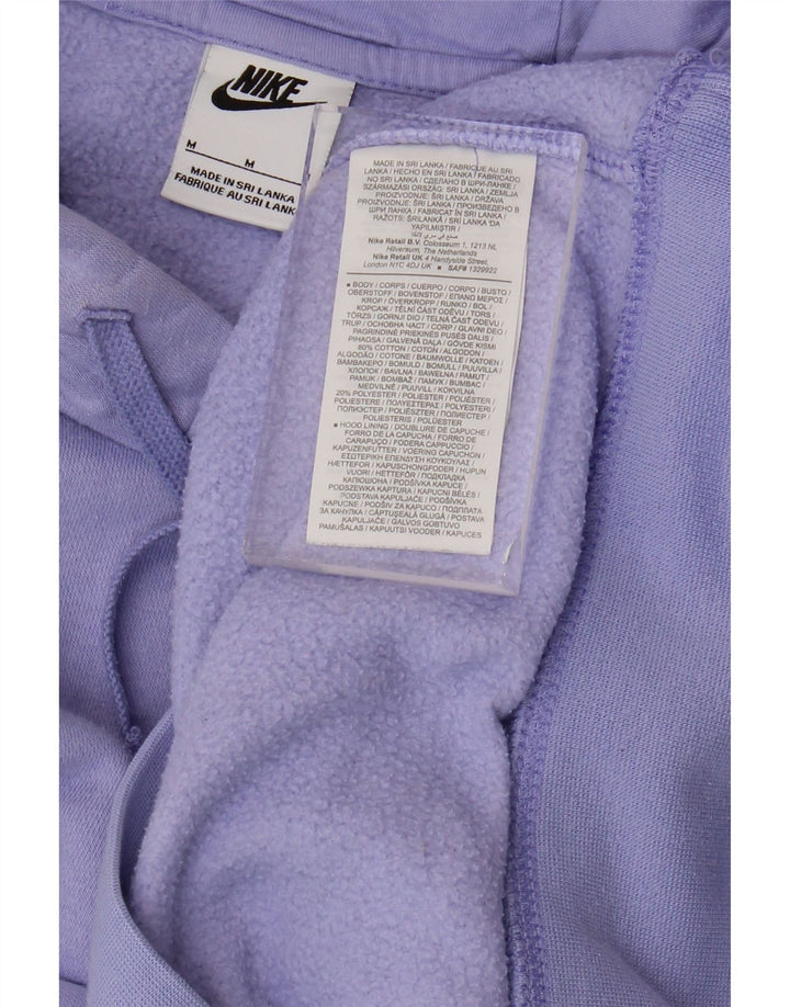Męski sweter z kapturem NIKE, średni fiolet, bawełna