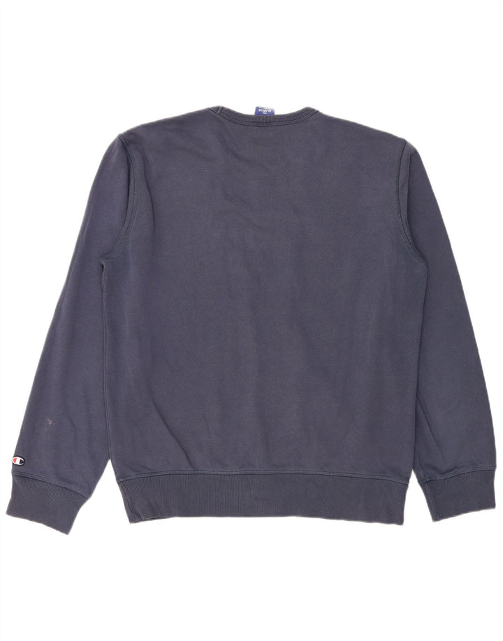 Męska bluza z grafiką Champion XL, granatowa, bawełniana