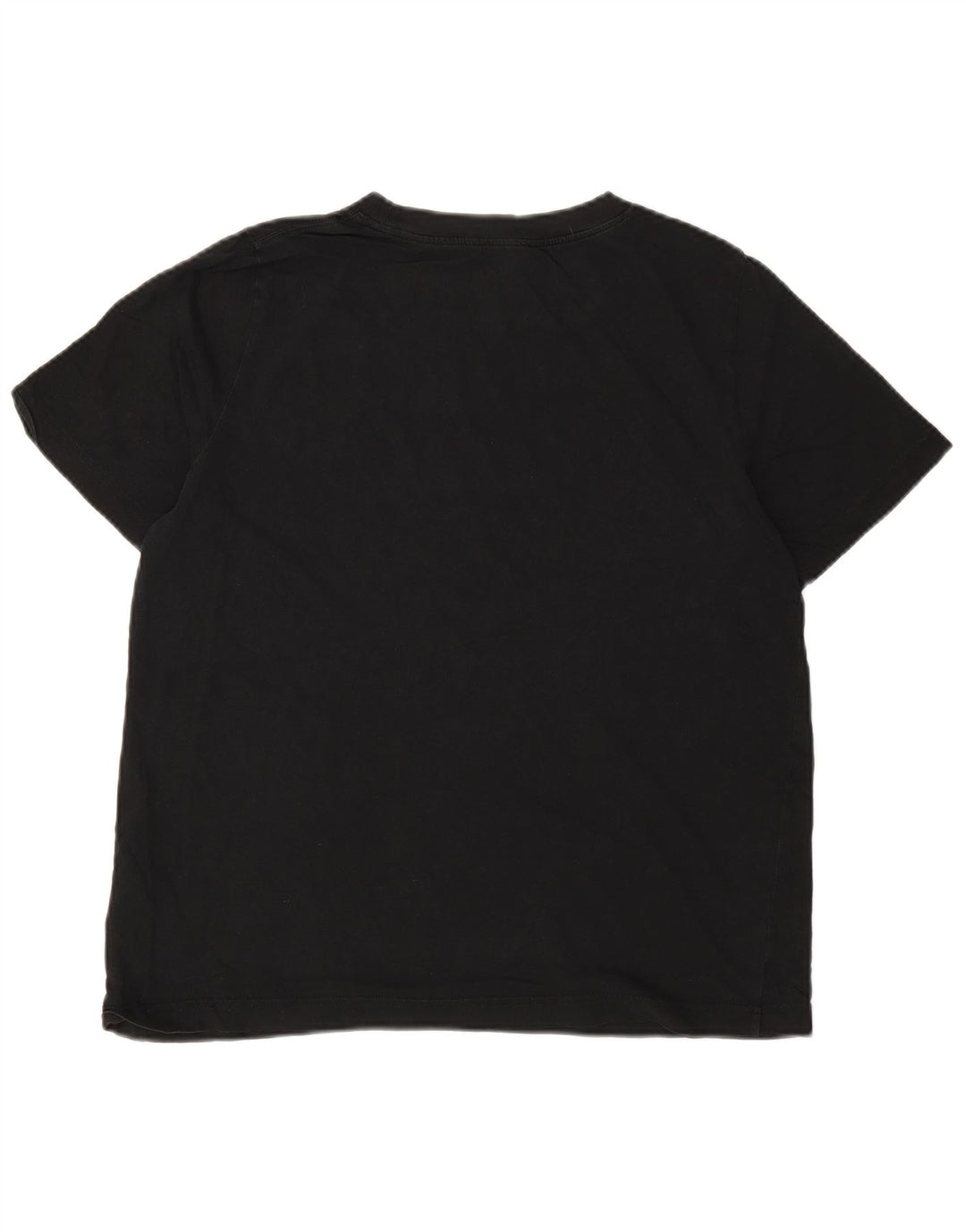 Cos Męski T-shirt Top Średni Czarny Bawełniany