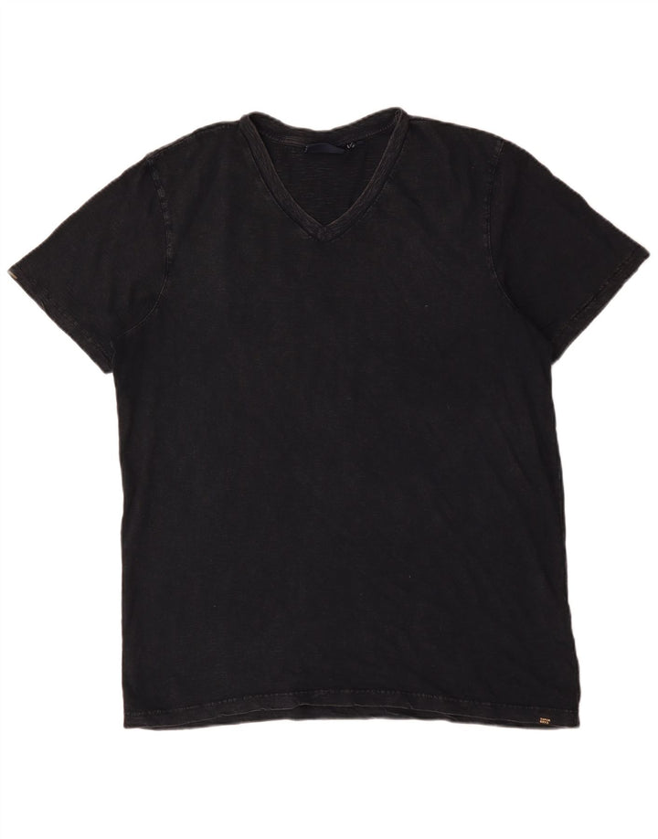 T-shirt męski Superdry XL, czarny, bawełniany