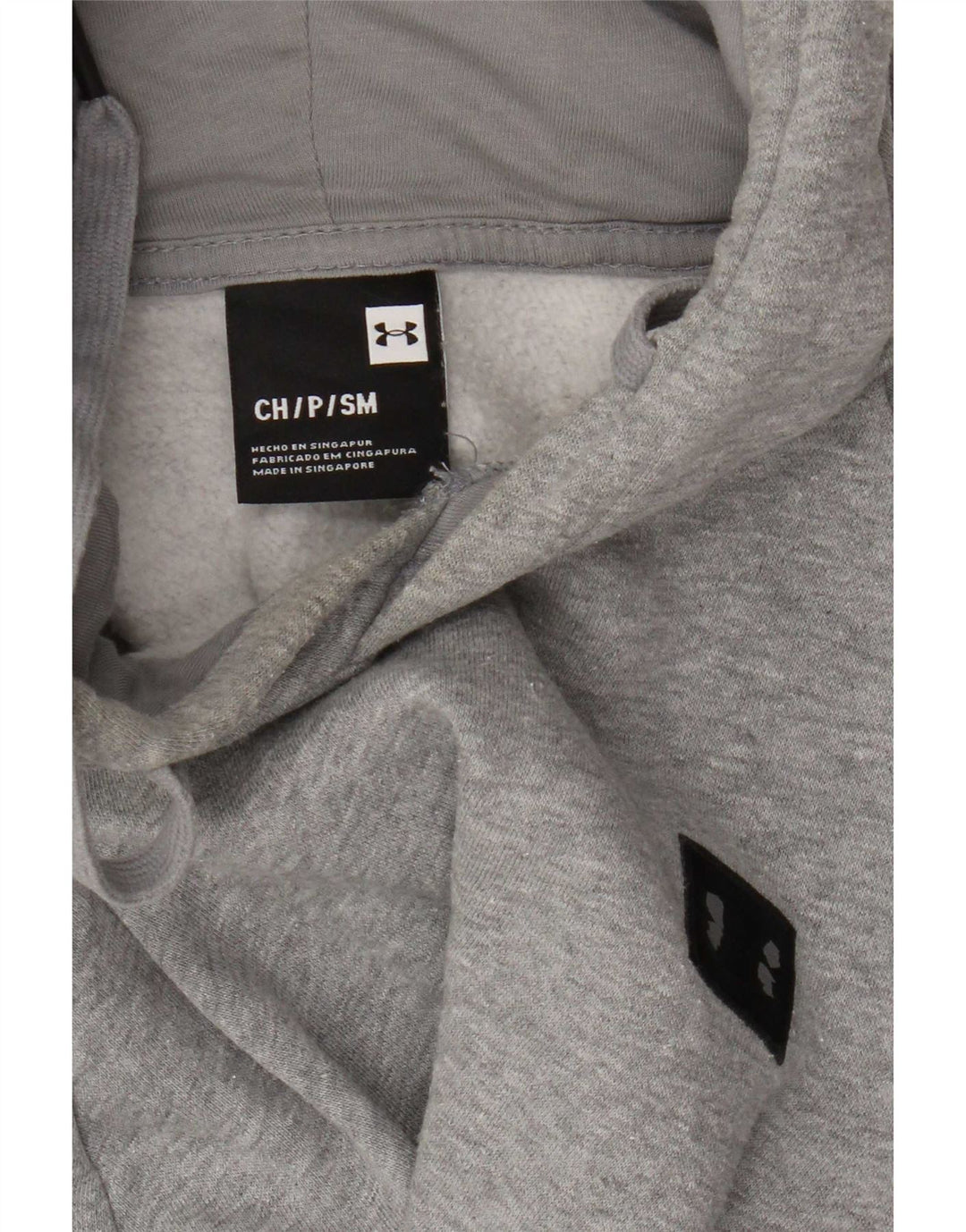 Męska bluza z kapturem Under Armour, mała, szara, nakrapiana bawełna