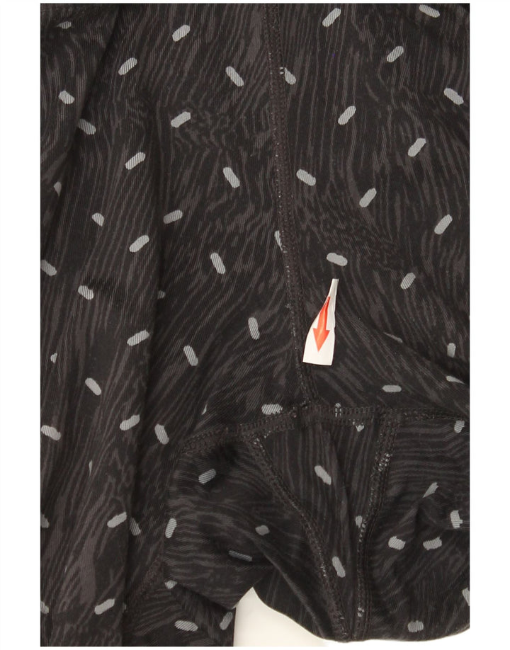 Damskie legginsy Nike Dri Fit UK 14, duże, czarne w cętki