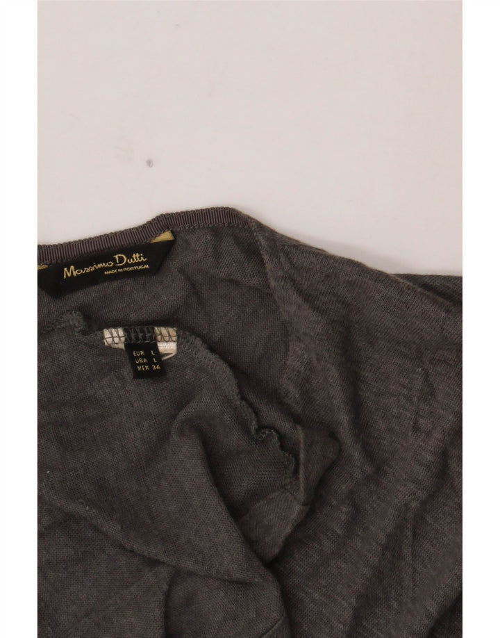 Bluzka damska Massimo Dutti Top UK 16, duża, szara