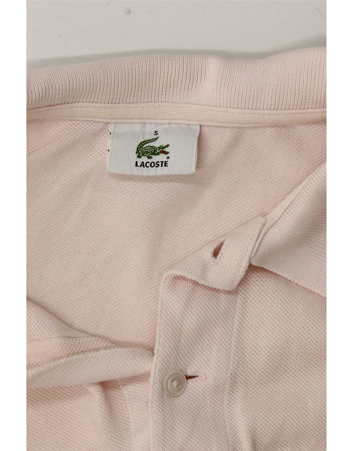Męska koszulka polo LACOSTE, rozmiar 5, duża, różowa