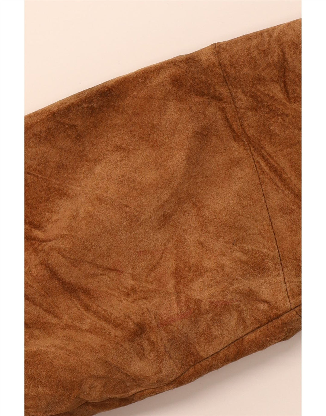 PRIVILEGI Womens Suede Overcoat IT 46 Large Brown Leather