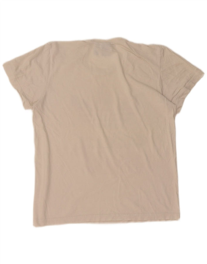 Męski T-shirt z grafiką ADIDAS, mały, biały