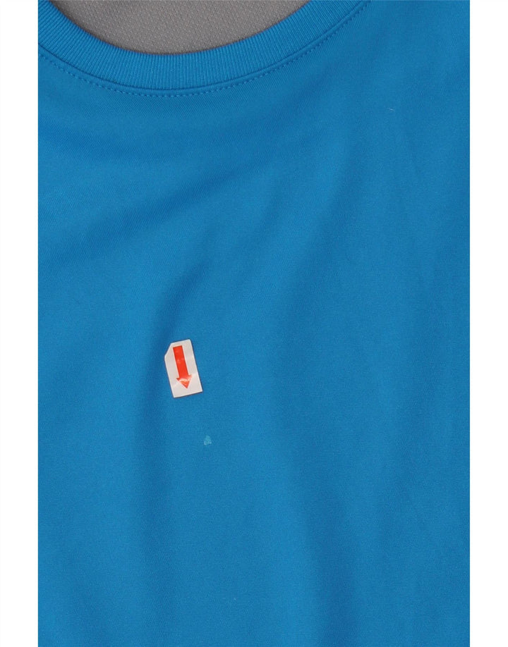 Adidas Męska koszulka Top Medium Blue Colorblock Poliester