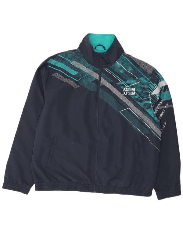 Atlas For Men Męska bluza dresowa XL Granatowa, geometryczna, poliester
