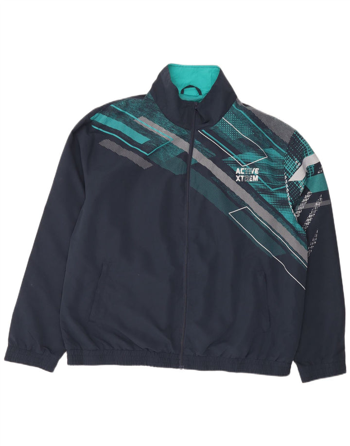 Atlas For Men Męska bluza dresowa XL Granatowa, geometryczna, poliester