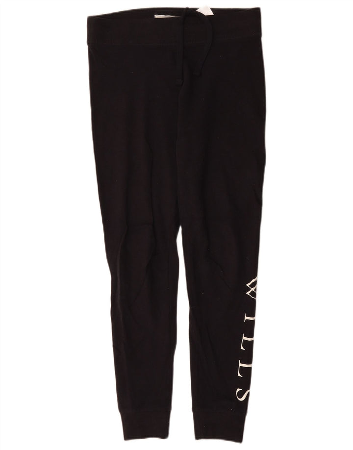 Damskie legginsy graficzne Jack Wills UK 10, małe, czarne, bawełniane