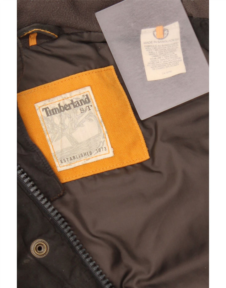 Męska wyściełana kamizelka Timberland UK 36 Mała czarna bawełna