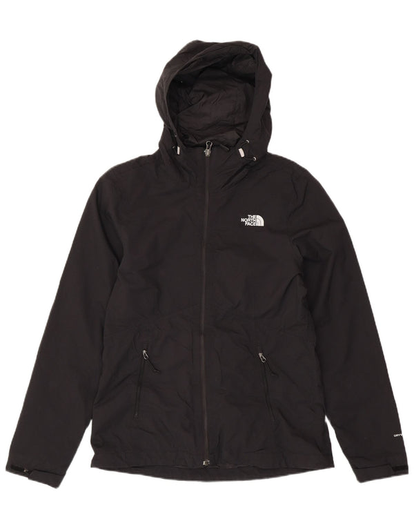 THE NORTH FACE Womens Hooded Rain Jacket UK 10 Small Black Polyester