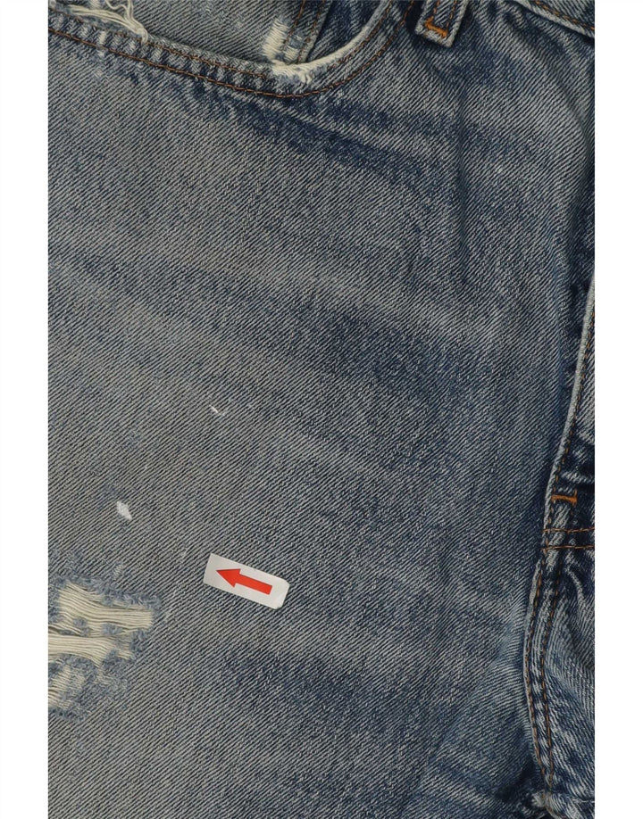 Męskie spodenki jeansowe Levi's 751 w trudnej sytuacji W34, duże, niebieskie