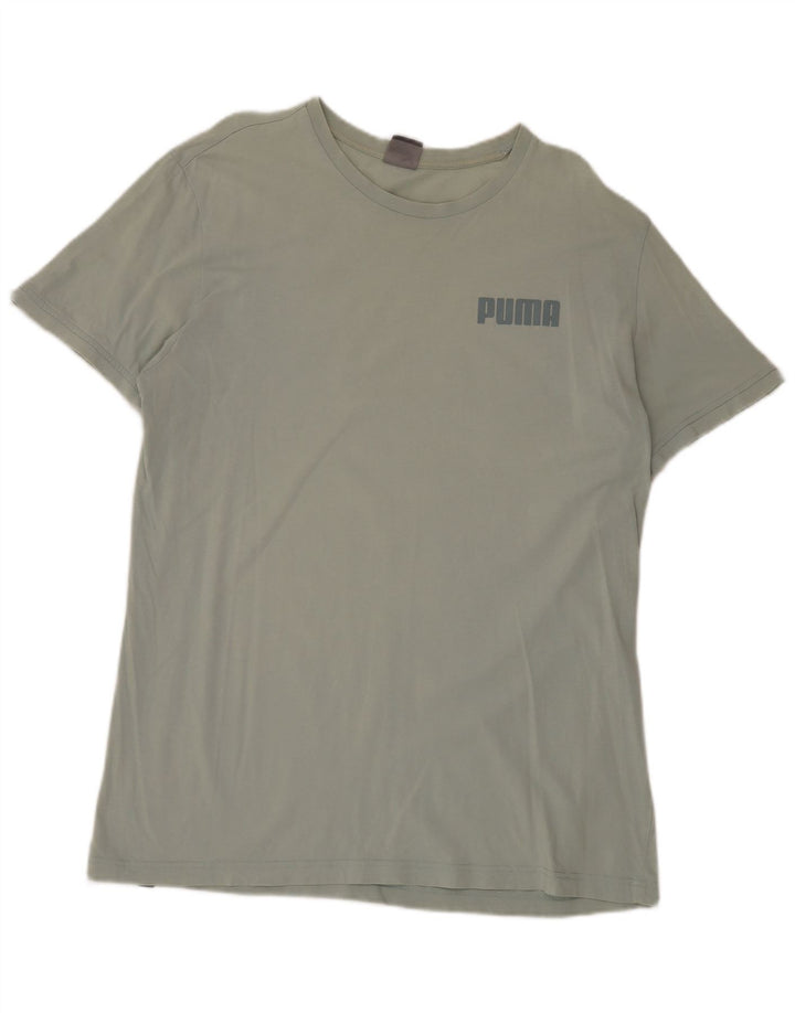 Męski T-shirt PUMA, duży, niebieski