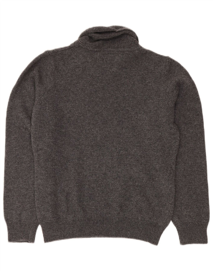 Sweter chłopięcy BARBOUR z szalowym dekoltem 15-16 lat 2XL Szary Fair Isle Wool