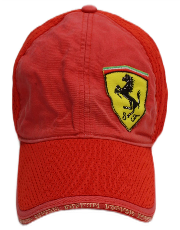 Męska czapka z daszkiem Puma Ferrari z grafiką, jeden rozmiar, czerwona, z blokami kolorów