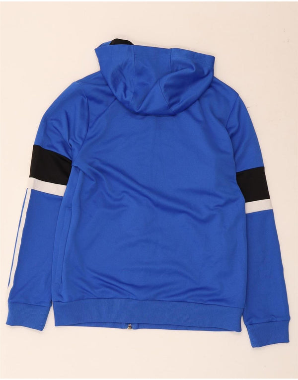 Chłopięcy sweter Adidas Climalite Zip Hoodie Sweter 13-14 lat Niebieski Colorblock