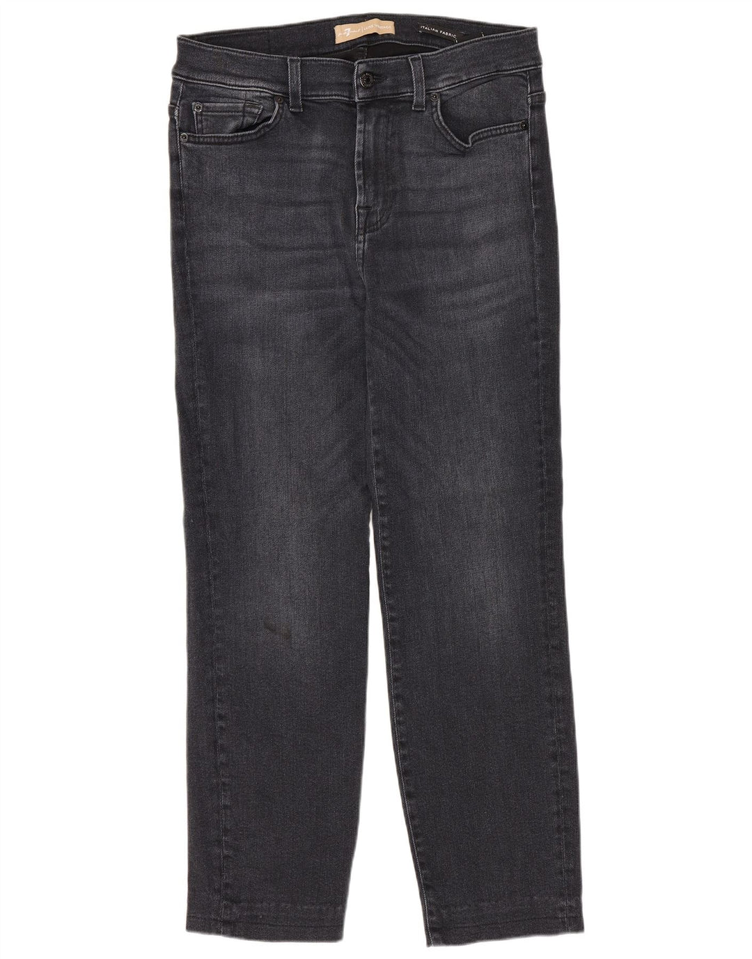 Damskie proste dżinsy 7 For All Mankind W30 L27 Granatowe