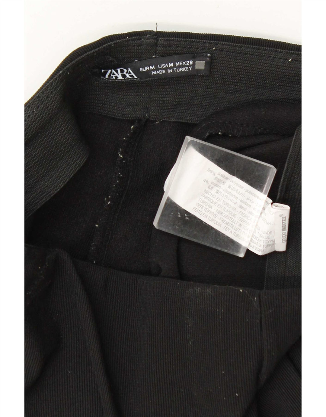 Damskie legginsy Zara Flare UK 14, średni czarny poliester