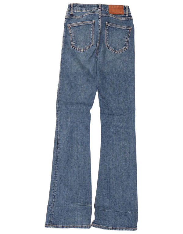 Damskie jeansy rozkloszowane Zara EU 38 Small W28 L33 Niebieskie
