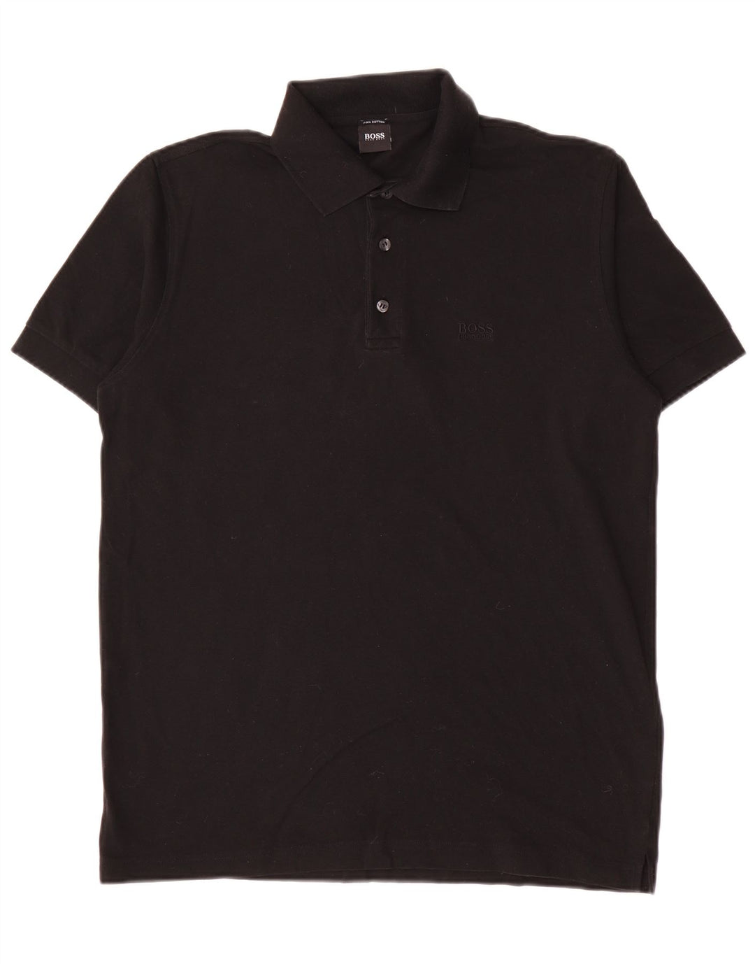 Męska koszulka polo Hugo Boss, średnia czarna, bawełniana
