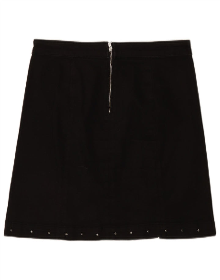 Guess Damska mini spódniczka W29 Średnia czarna bawełniana w cętki