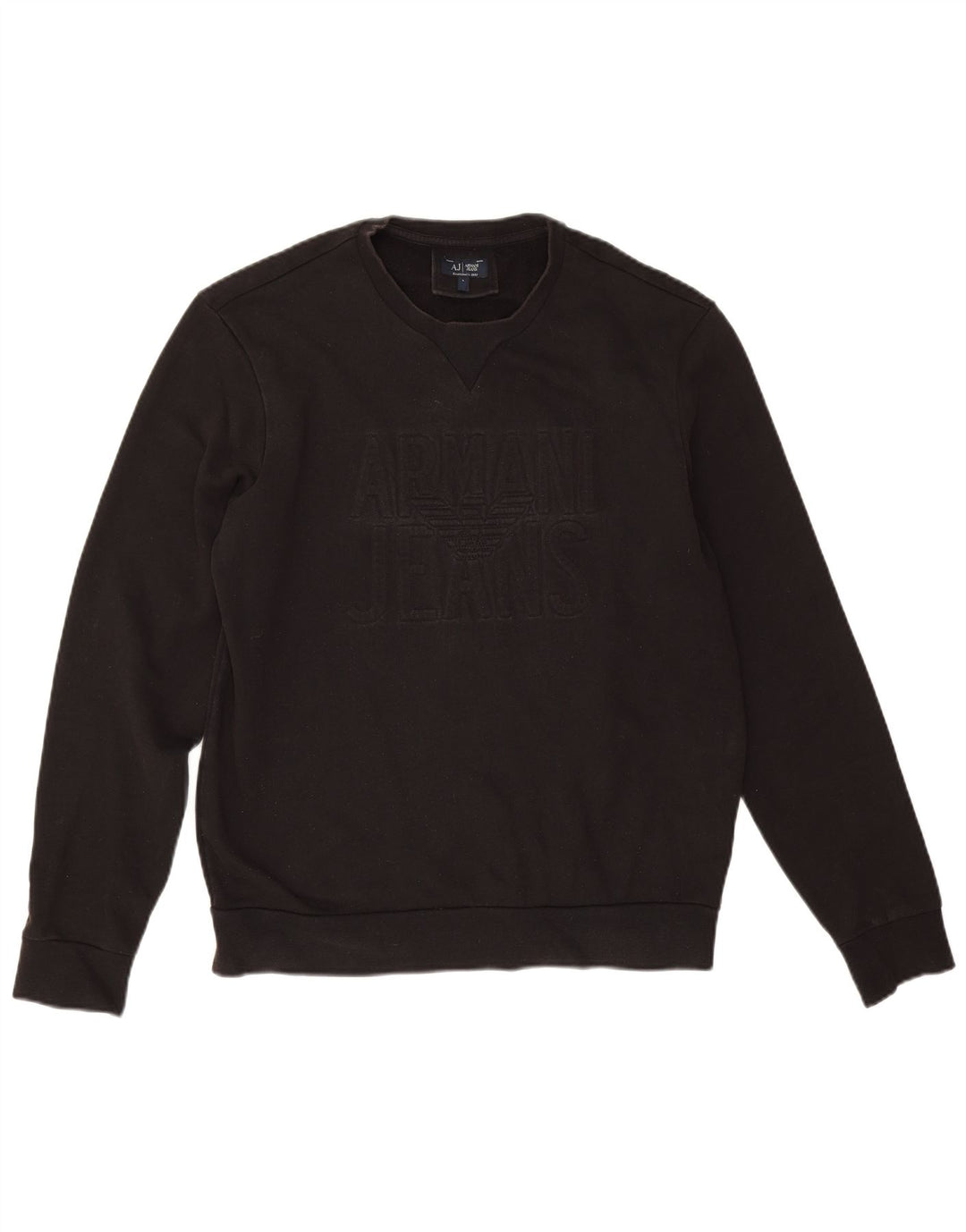 Męska bluza z grafiką Armani, duża, czarna, bawełniana