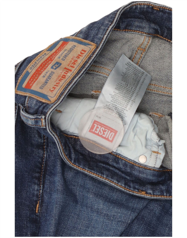 Damskie jeansy Diesel Slim W30 L31 Niebieskie bawełniane