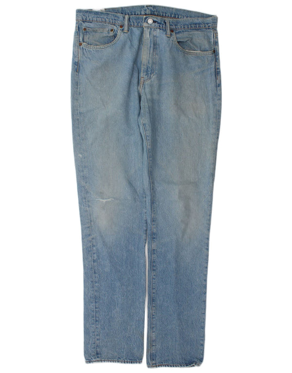 Levi's Mens Distressed Slim Jeans W36 L34 Blue Cotton