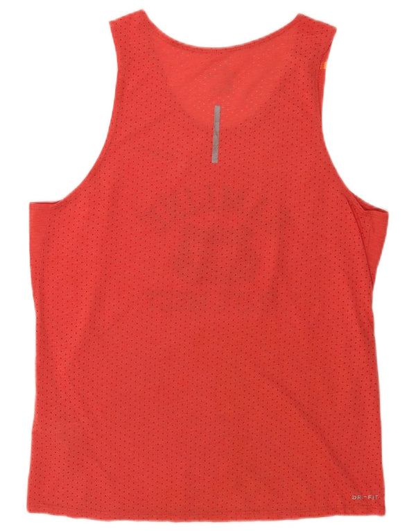 Damska kamizelka Nike Dri Fit Graphic Top UK 14 Średnia czerwień Poliester Sport