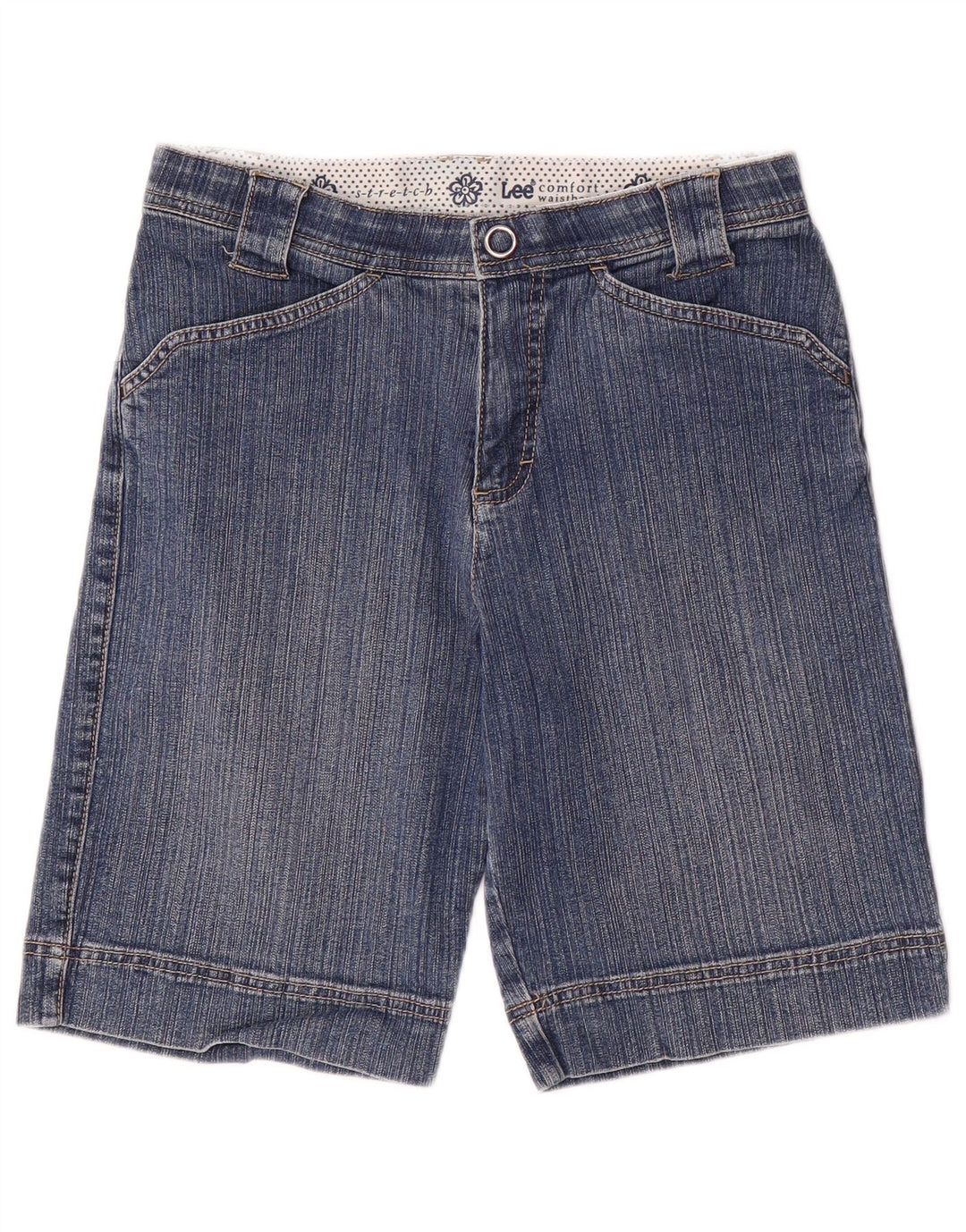 Damskie spodenki jeansowe Lee US 6 Medium W28, niebieska bawełna
