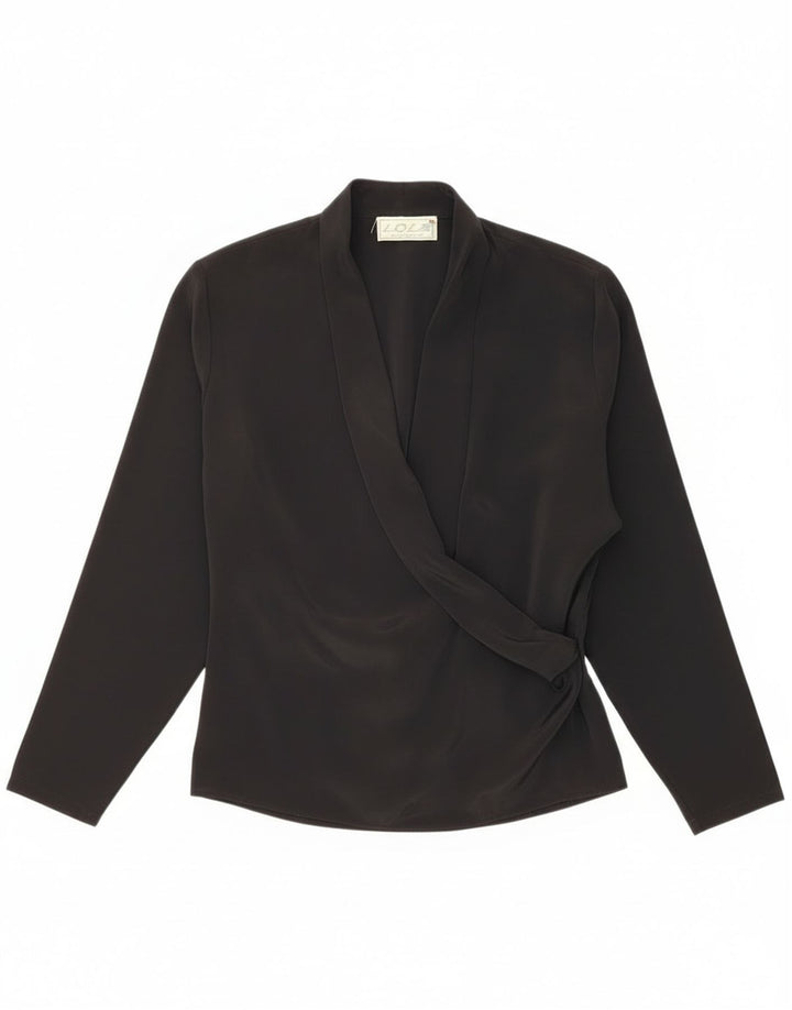 Damska bluzka z długim rękawem LOLA UK 12 Medium Black