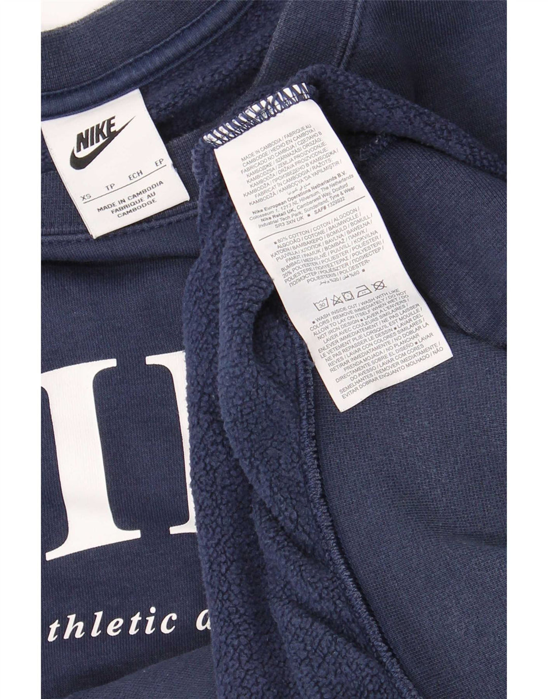Męska bluza męska Nike Graphic Oversize Jumper XS Granatowa, bawełniana