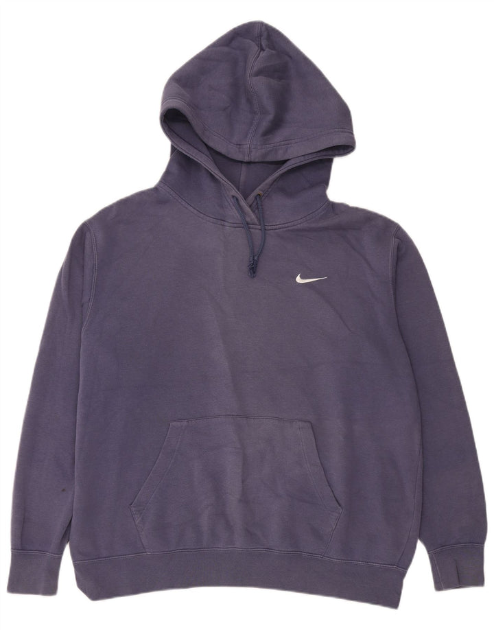 Męski sweter z kapturem Nike, duży, granatowy, bawełniany